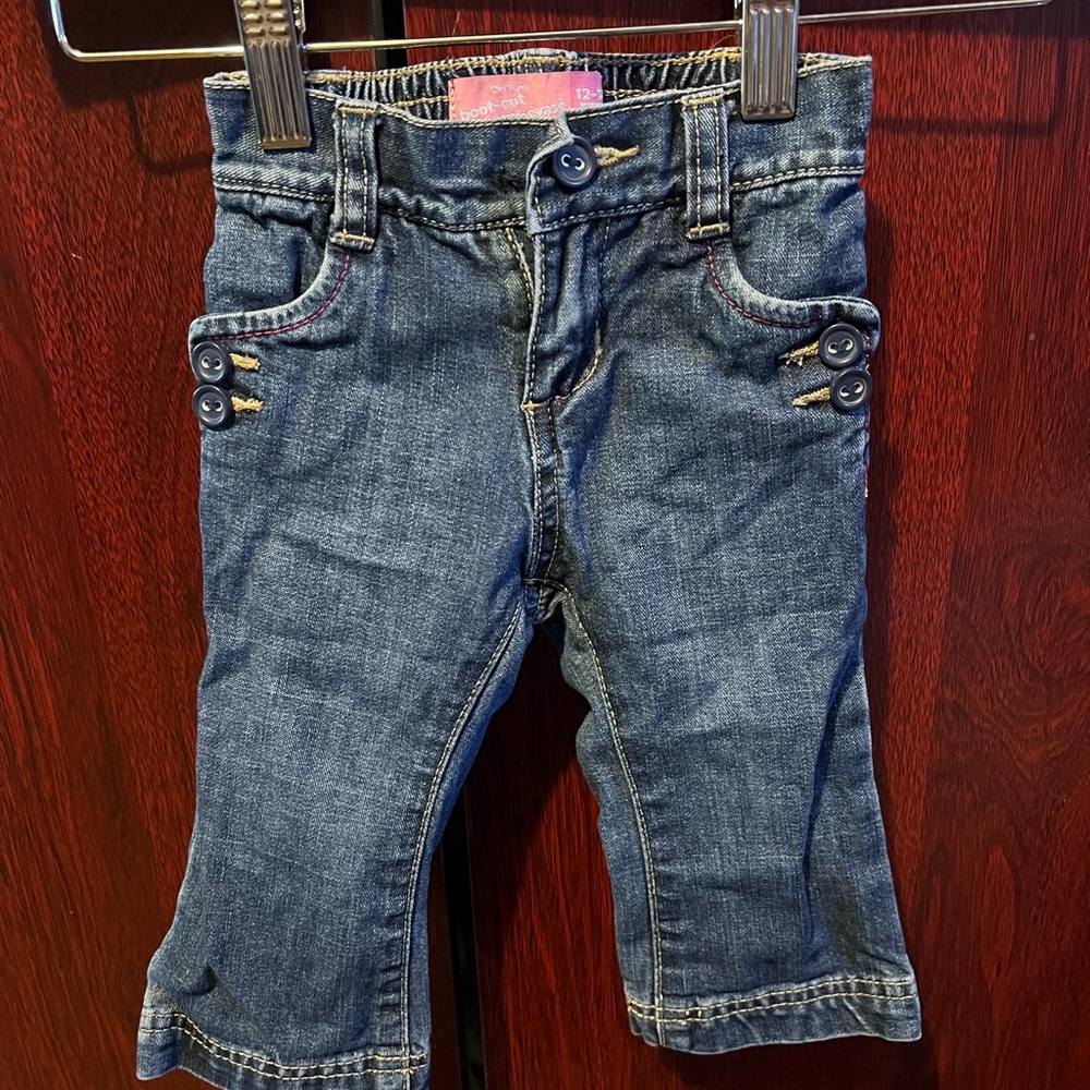 Old Navy Toddler Jeans in Denim Blue with Button Detail